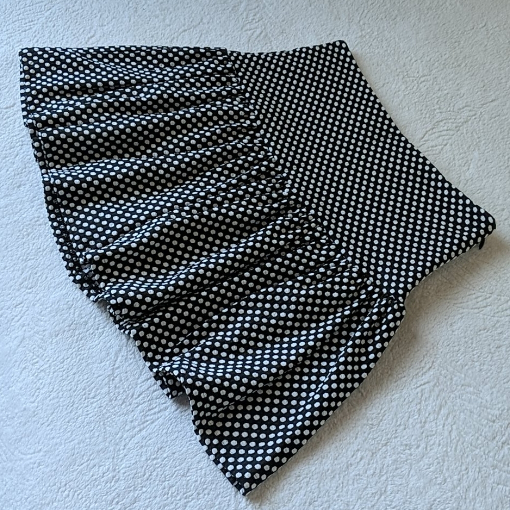 Polka dots Mini Skirt Bar III XS Black & White